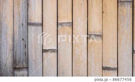 【背景素材】竹壁 86677456