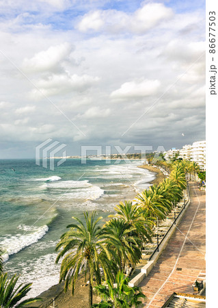 panoramic view of Marbella promenade panoramic view of Marbella promenade 86677503