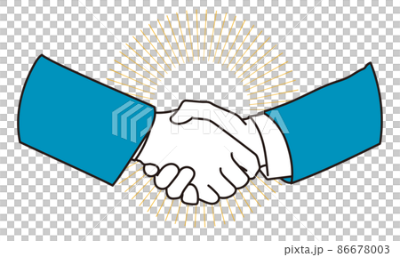 Close-up of a businessman shaking hands 86678003