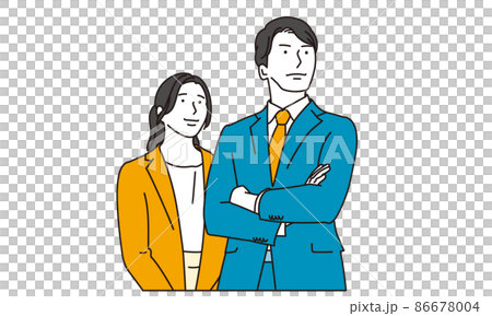自信を持つアジア人のビジネスパーソン 86678004