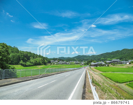 奈良県 奈良市 田園風景 奈良県 奈良市 田園風景 86679741