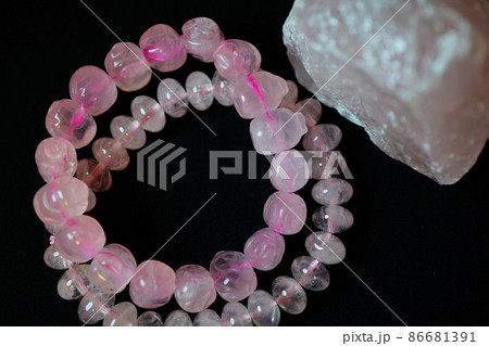 ローズクォーツ ブレスレット パワーストーン ローズクォーツ ブレスレット パワーストーン 86681391