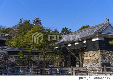 よく晴れた日の高知城天守閣 86682745