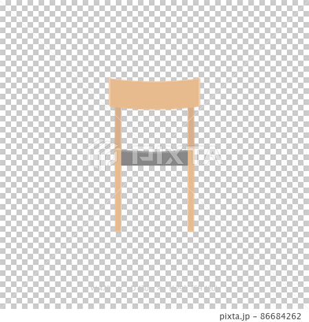 ダイニングチェア正面 オーク、ナラ 86684262