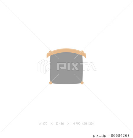 ダイニングチェア平面 オーク、ナラ 86684263