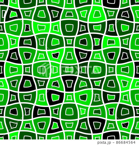 Checkered background with deformed squares. Abstract banner with distortion 86684564