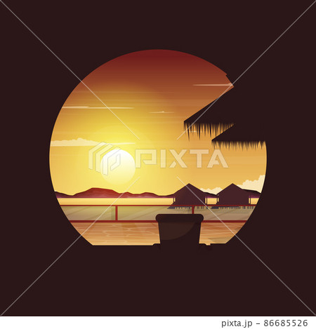 Sunrise Maldives Sea Island Resort Hut Holiday Vacation Travel Circle View 86685526