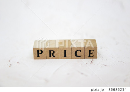 文字ブロック PRICE 文字ブロック PRICE 86686254