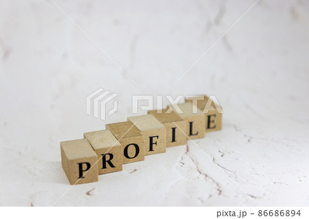 文字ブロック　プロフィール 86686894