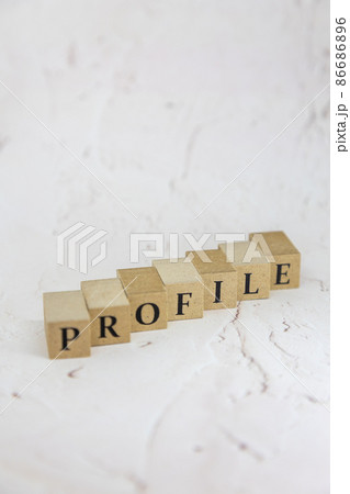 文字ブロック　プロフィール 86686896