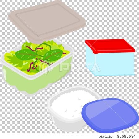 Food container with food 86689684