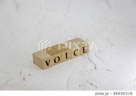 文字ブロック VOICE 文字ブロック VOICE 86690316