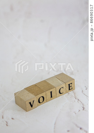 文字ブロック VOICE 文字ブロック VOICE 86690317
