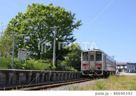 廃線前の留萌本線・増毛駅（北海道増毛町） 86690392