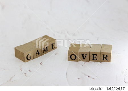 文字ブロック game over 文字ブロック game over 86690657
