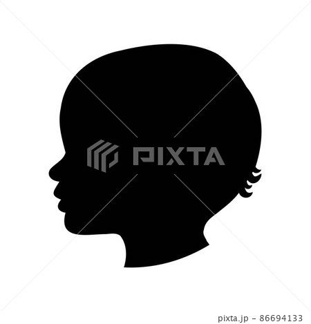 a child silhouette vector child profile vector 86694133