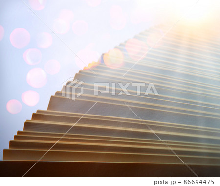 Abstract background from white sheets of paper Abstract background from white sheets of paper 86694475