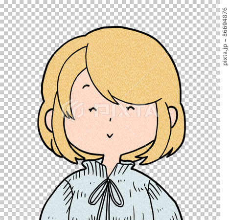 Facial expression female loose character blonde Facial expression female loose character blonde 86694876