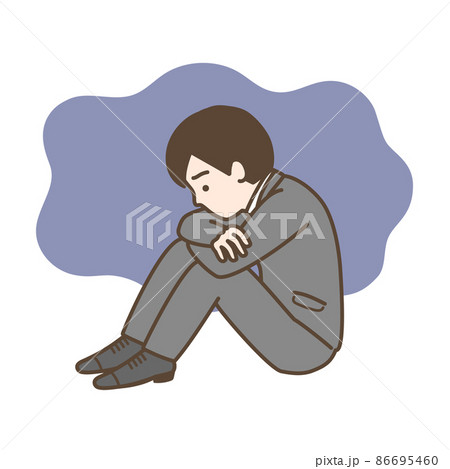 落ち込む 男性 落ち込む 男性 86695460