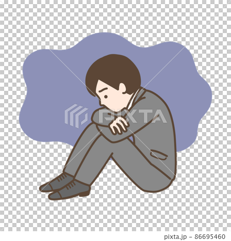 落ち込む 男性 落ち込む 男性 86695460