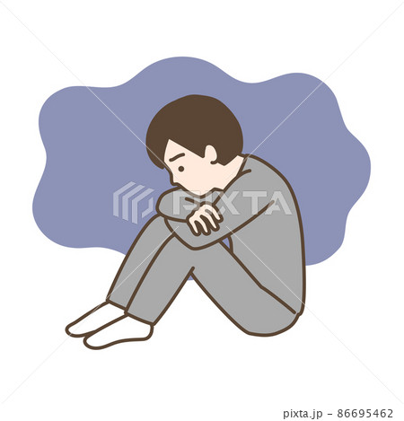 落ち込む　男性 86695462