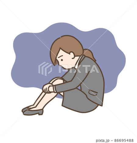落ち込む 女性 落ち込む 女性 86695488