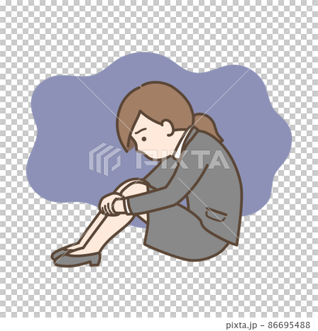 落ち込む 女性 落ち込む 女性 86695488