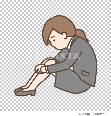 Depressed female 86695489