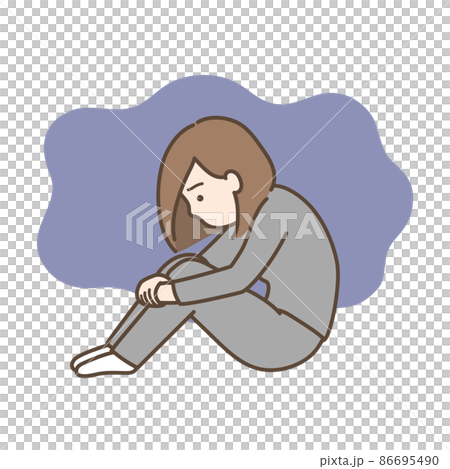 Depressed female 86695490