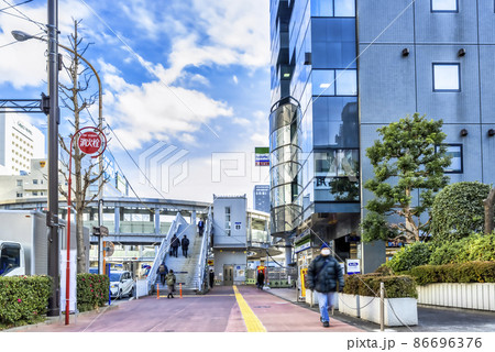 横浜の都市風景　新横浜駅北口　駅周辺 86696376