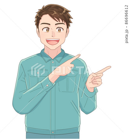 作業服の男性スタッフ 86696612