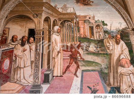 Abbey of Monte Oliveto Maggiore, Tuscany, Italy Abbey of Monte Oliveto Maggiore, Tuscany, Italy 86696688
