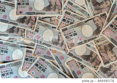 一万円札イメージ画像① 一万円札イメージ画像① 86698378