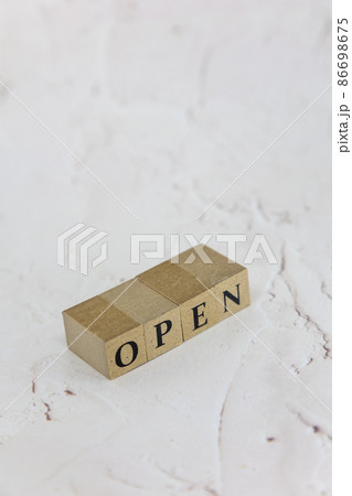 文字ブロック OPEN 文字ブロック OPEN 86698675