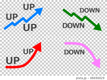 Illustration of an arrow showing increase and... - Stock Illustration ...