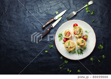 Baked squash and zucchini with quinoa 86699666