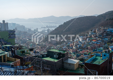 韓国 釜山広域市 甘川文化村 韓国 釜山広域市 甘川文化村 86700019