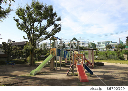 川口市 本町1丁目広場遊園 永瀬公園 の写真素材