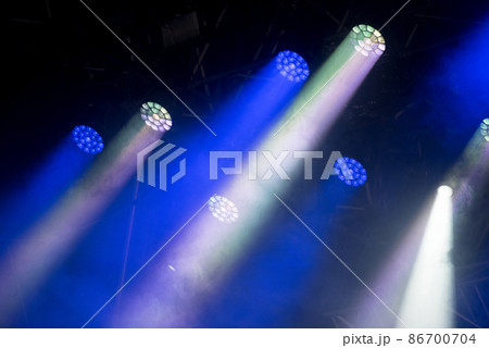 Blue stage lights Blue stage lights 86700704