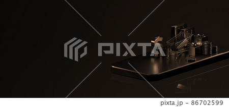 ショッピング 買い物 ショッピングバッグ 86702599