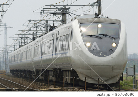 北陸本線　美川－加賀笠間　JR西日本　681系　T17＋W01編成（金沢）　サンダーバード 86703090