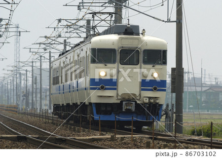 北陸本線 美川-加賀笠間 JR西日本 413系 B11編成(金沢) 北陸本線 美川-加賀笠間 JR西日本 413系 B11編成(金沢) 86703102