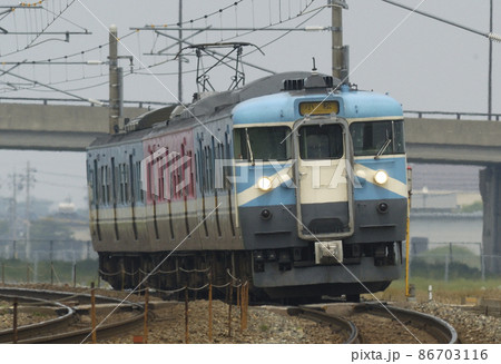 北陸本線　加賀笠間－美川　JR西日本　415系800番台　C06編成（金沢） 86703116