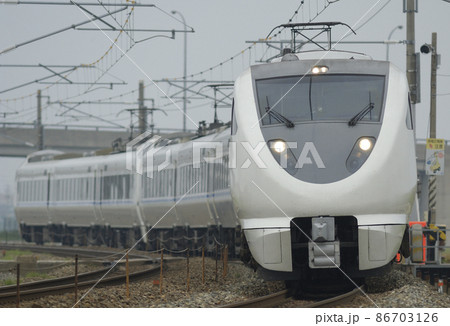 北陸本線　加賀笠間－美川　JR西日本　683系　T23＋T36編成（金沢）　サンダーバード 86703126