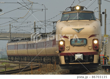 北陸本線 加賀笠間-美川 JR西日本 485系 A06編成(京都) 雷鳥 北陸本線 加賀笠間-美川 JR西日本 485系 A06編成(京都) 雷鳥 86703135