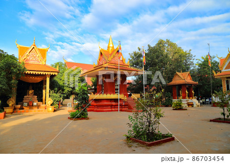 カンボジア、シェムリアップ、ワット・トメイ寺院 カンボジア、シェムリアップ、ワット・トメイ寺院 86703454