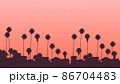 Beautiful sunset somewhere on the west coast of the USA 86704483