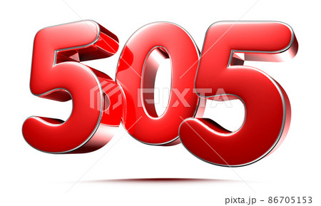 number 505 red. 86705153