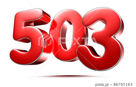 number 503 red. 86705163