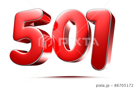 number 501 red. 86705172
